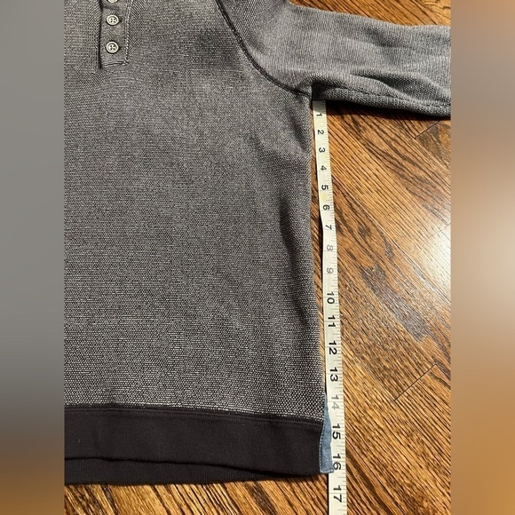 Carbon2Cobalt | Men's‎ Preseason Sweater Henley Hoodie Sz S Gray #155227 - Picture 8 of 8
